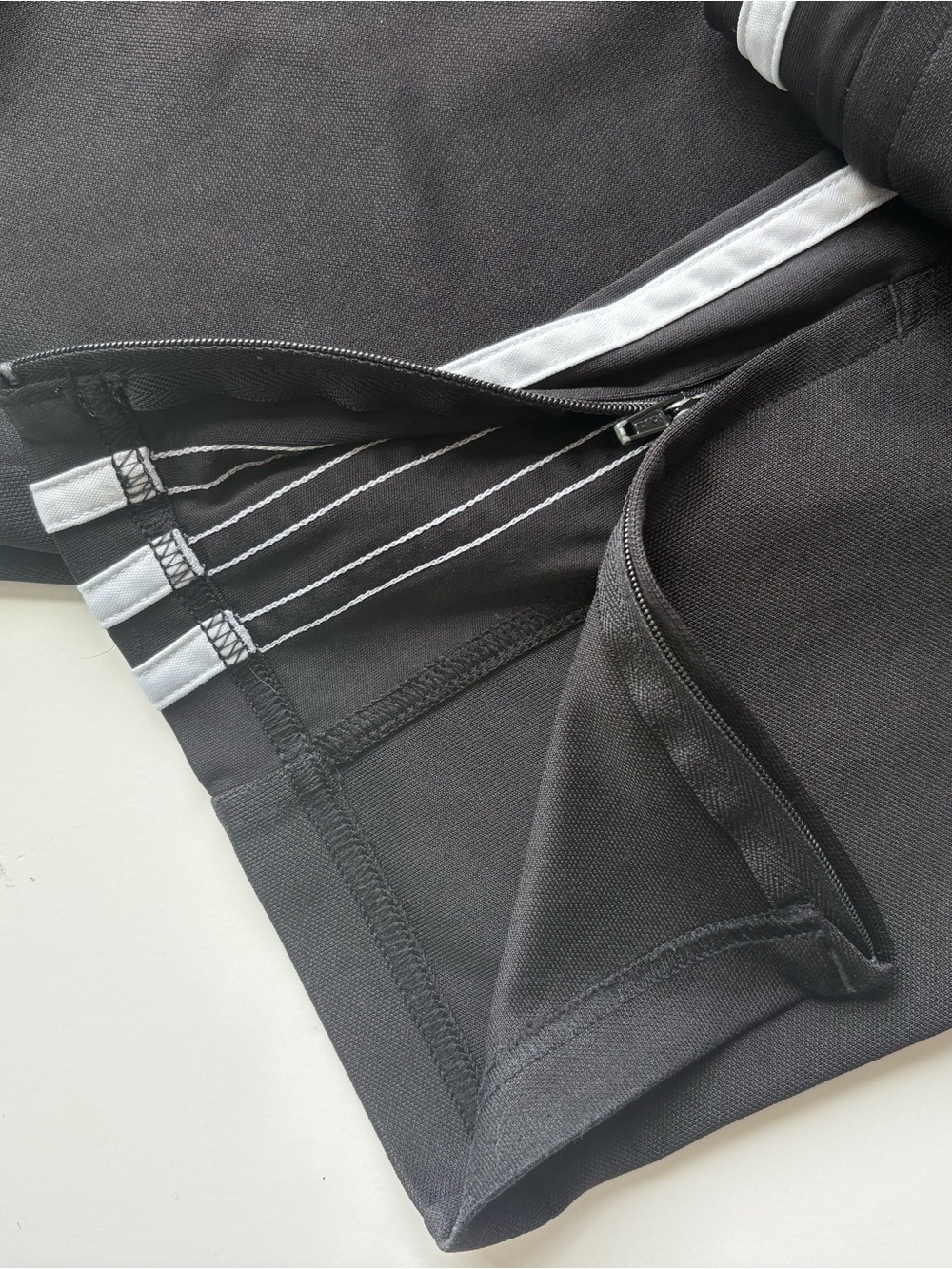 Adidas Women’s Black Track Pants with Zippers at Ankle Athleisure Sporty Size M - Picture 5 of 9